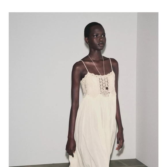 Zara NWT ZW Collection crochet strap dress 6895/276 - Picture 10 of 11